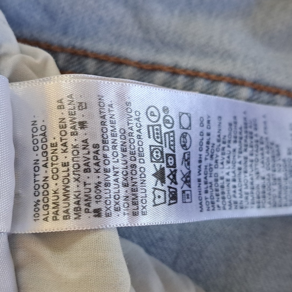 Levi's Premium Womens Baggy Dad Light‎ Wash 100% Cotton Wide Leg Jeans S-24 - Picture 8 of 11
